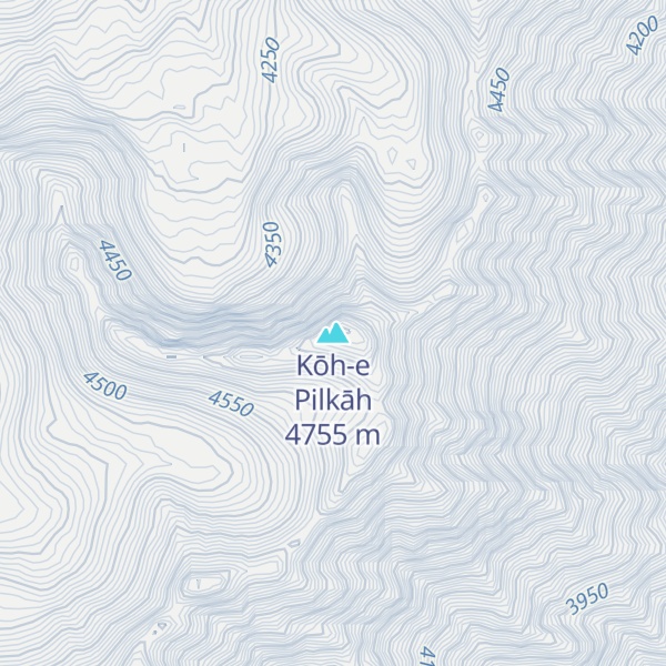 Map of Kōh-e Pilkāh