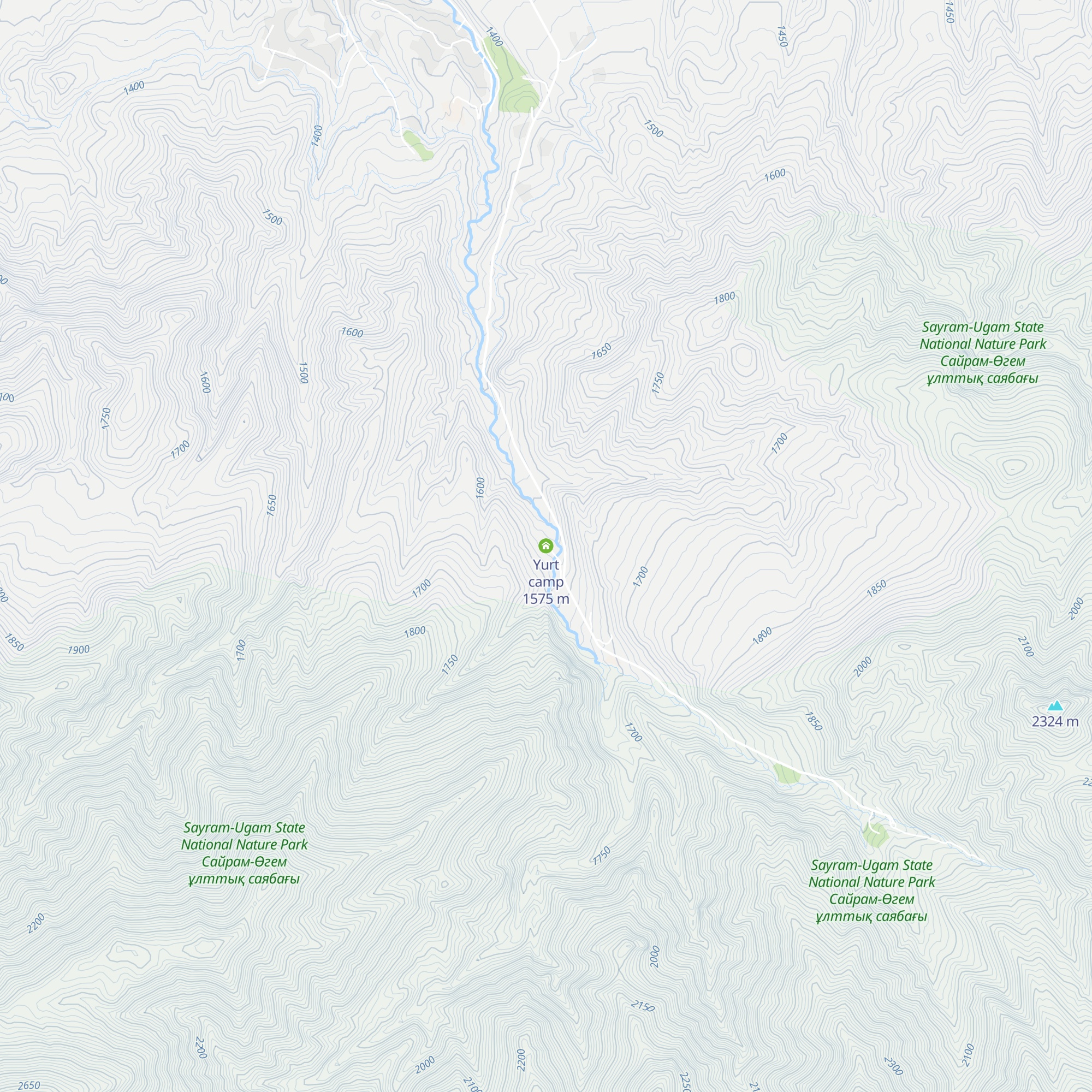 Yurt camp map