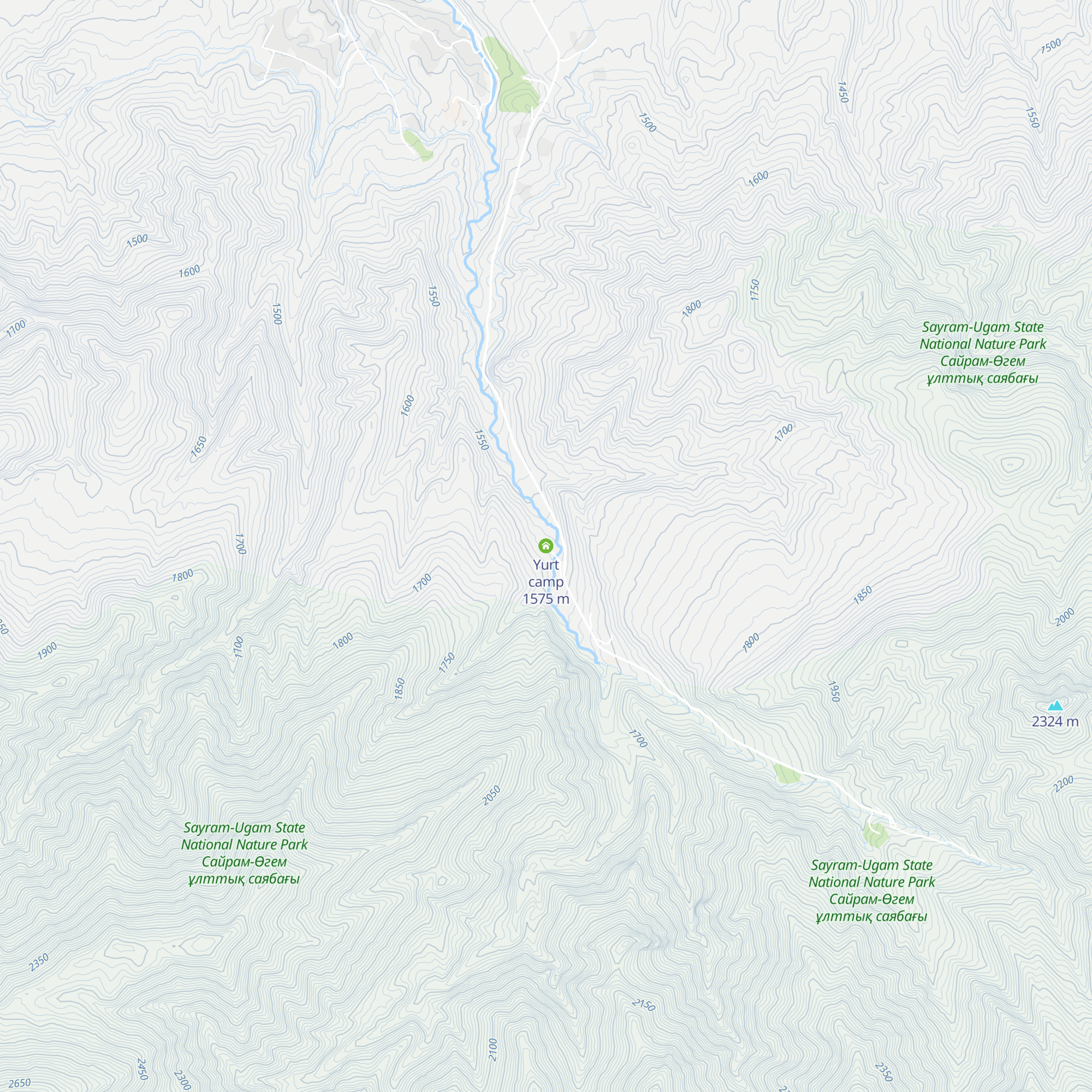 Yurt camp map