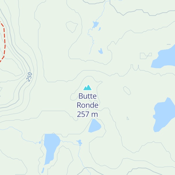 Map of Butte Ronde