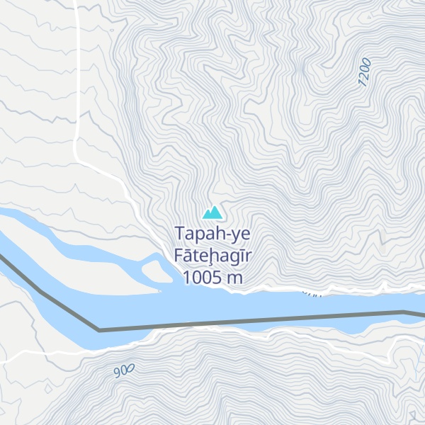 Map of Tapah-ye Fāteḩagīr