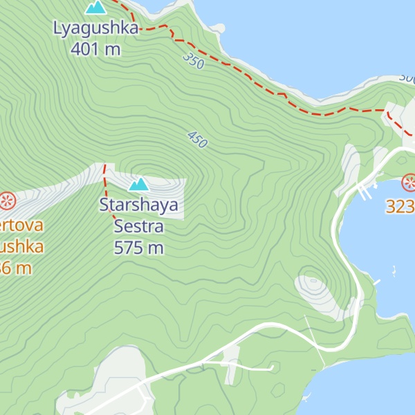 Map of Srednyaya Sestra