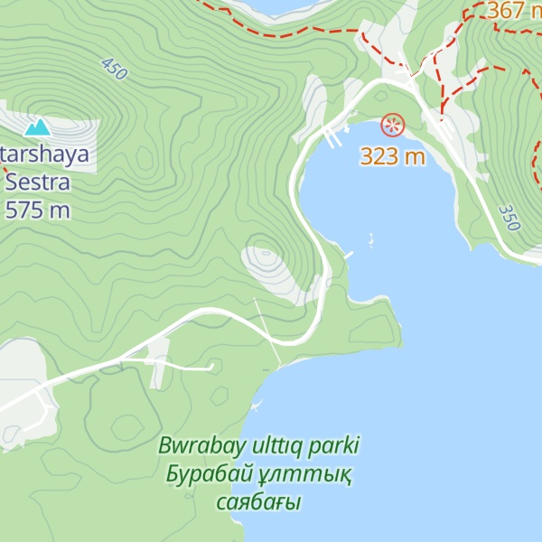 Map of Okzhetpes (Slon)