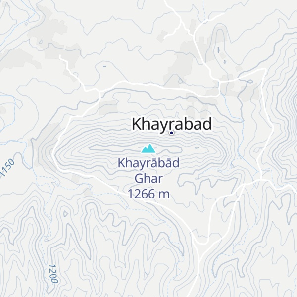 Map of Khayrābād Ghar