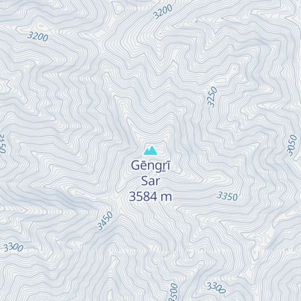 Map of Gēngṟī Sar