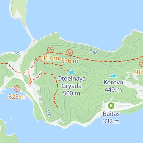 Map of Otdelnaya Gryada