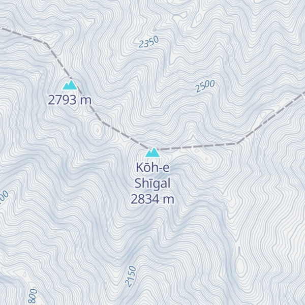 Map of Kōh-e Shīgal