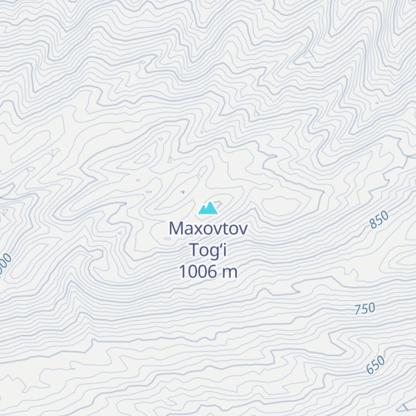 Map of Maxovtov Tog‘i