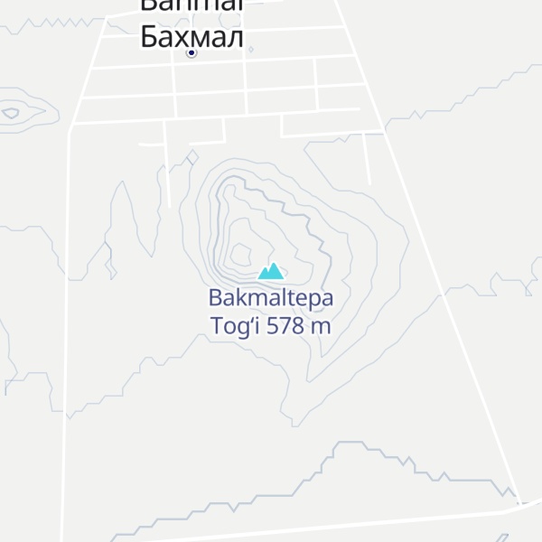 Map of Bakmaltepa Tog‘i