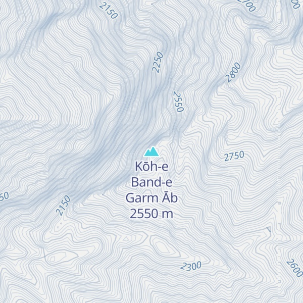 Map of Kōh-e Band-e Garm Āb