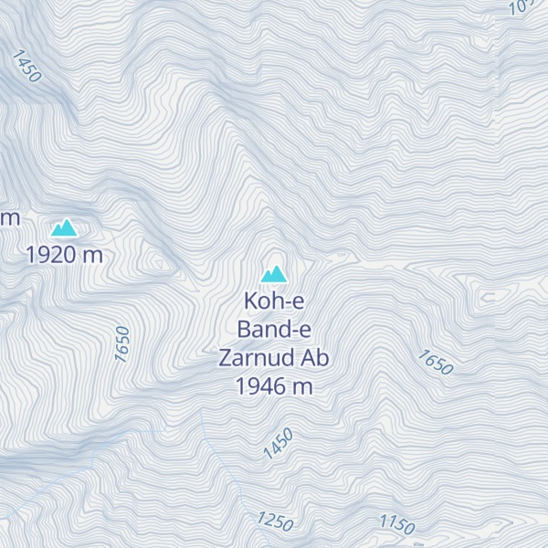 Map of Koh-e Band-e Zarnud Ab