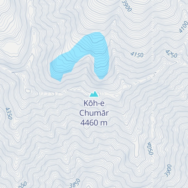 Map of Kōh-e Chumār