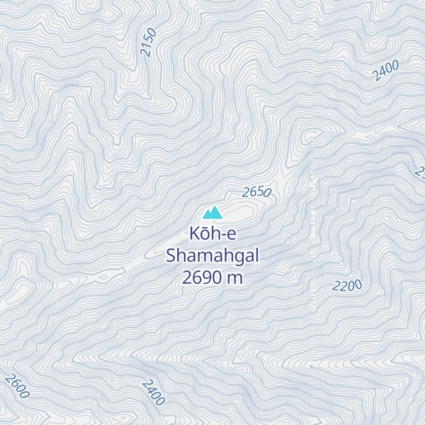 Map of Kōh-e Shamahgal