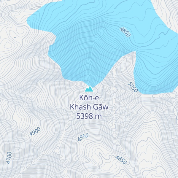 Map of Kōh-e Khash Gāw
