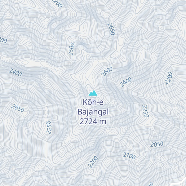 Map of Kōh-e Bajahgal