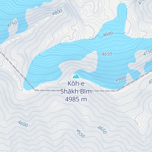 Map of Kōh-e Shākh Bīm