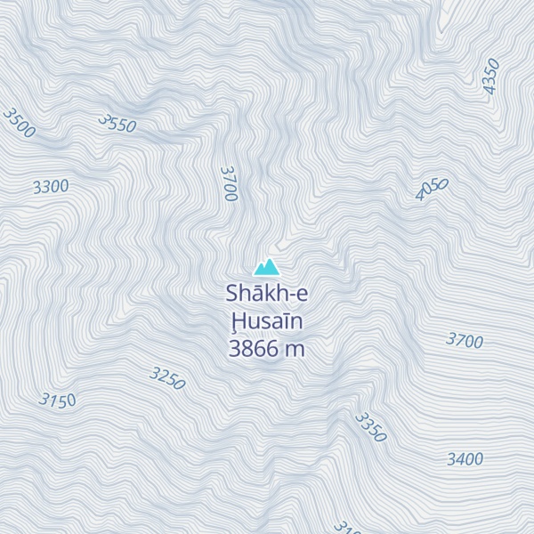 Map of Shākh-e Ḩusaīn