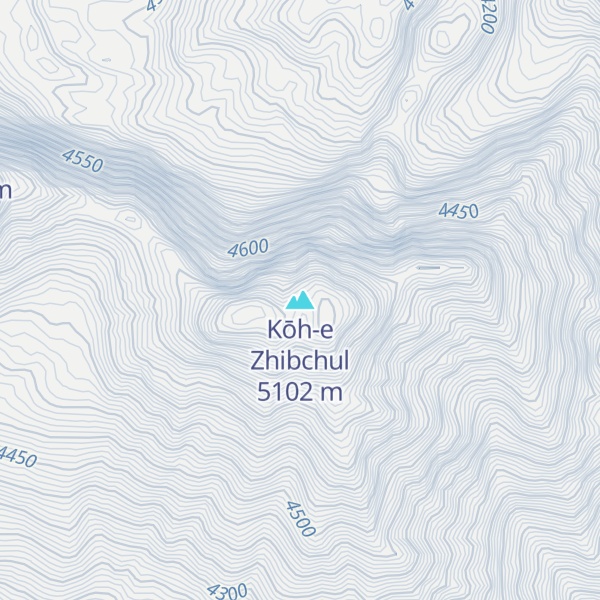 Map of Kōh-e Zhibchul