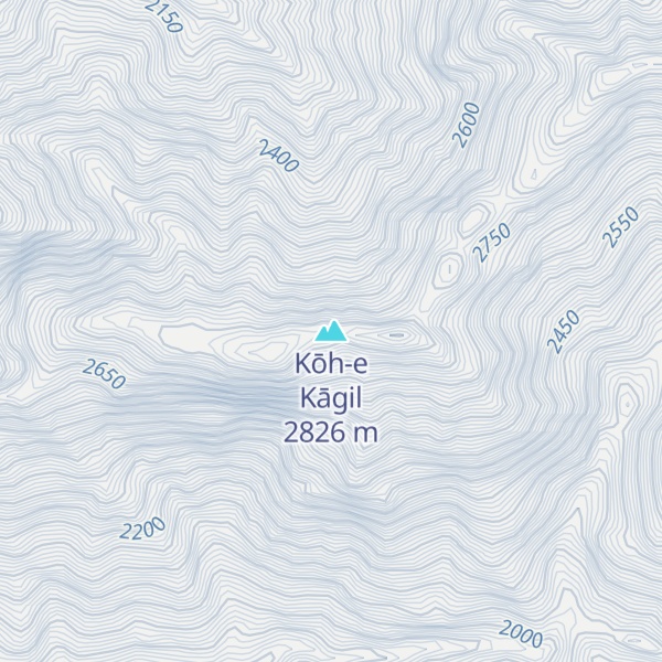 Map of Kōh-e Kāgil