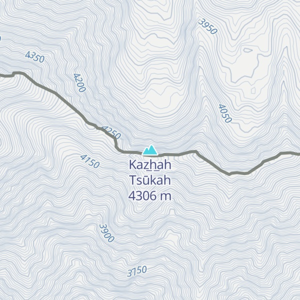 Map of Kaz̲h̲ah Tsūkah