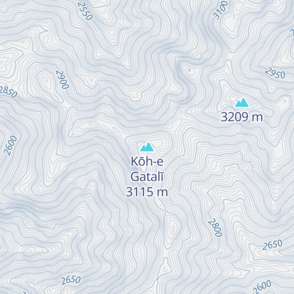 Map of Kōh-e Gatalī