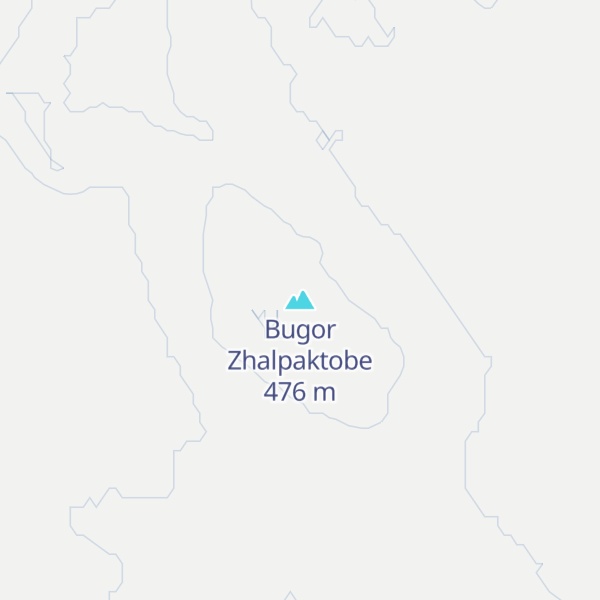 Map of Bugor Zhalpaktobe