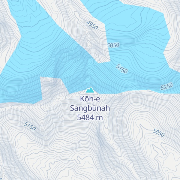 Map of Kōh-e Sangbūnah