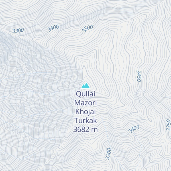 Map of Qullai Mazori Khojai Turkak