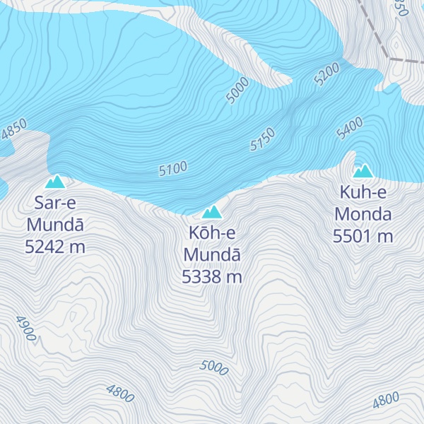 Map of Kōh-e Mundā