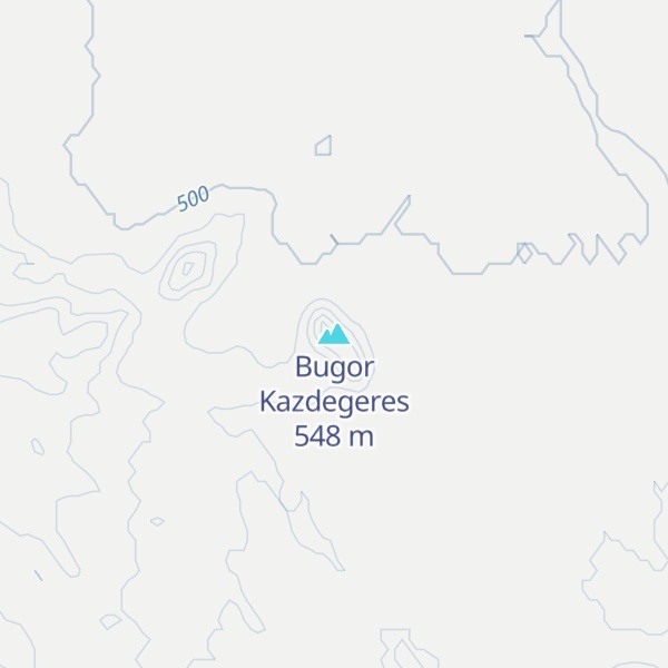Map of Bugor Kazdegeres