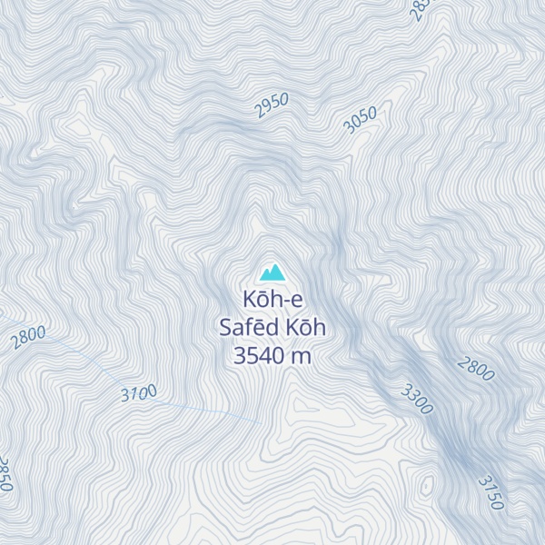 Map of Kōh-e Safēd Kōh