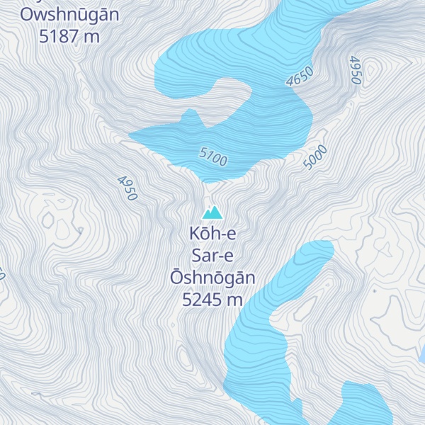 Map of Kōh-e Sar-e Ōshnōgān