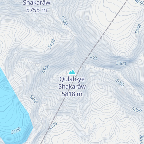 Map of Qulah-ye Shakarāw