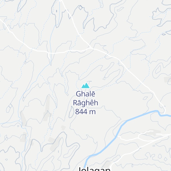 Map of Ghalē Rāghêh
