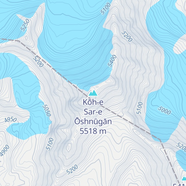 Map of Kōh-e Sar-e Ōshnūgān
