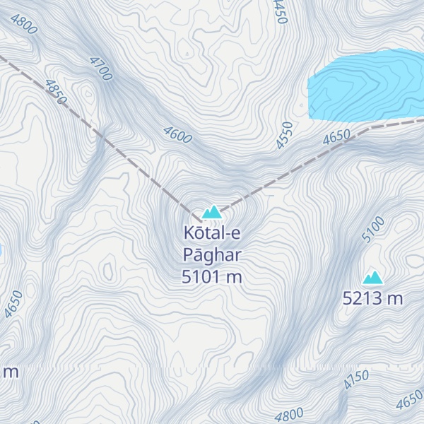 Map of Kōtal-e Pāghar