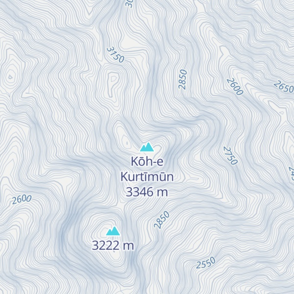 Map of Kōh-e Kurtīmūn