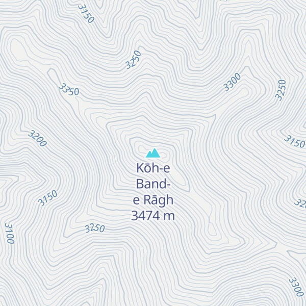 Map of Kōh-e Band-e Rāgh