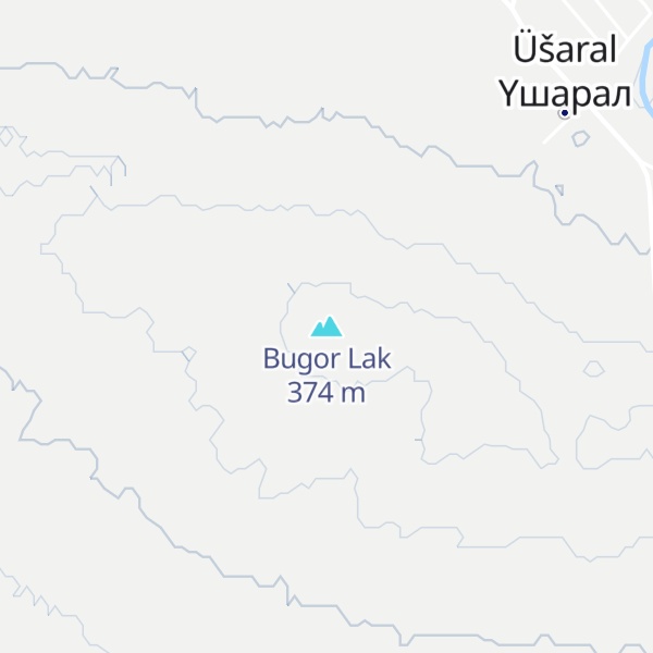 Map of Bugor Lak