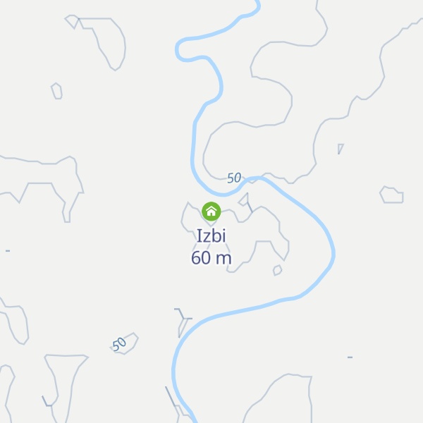 Map of Izbi
