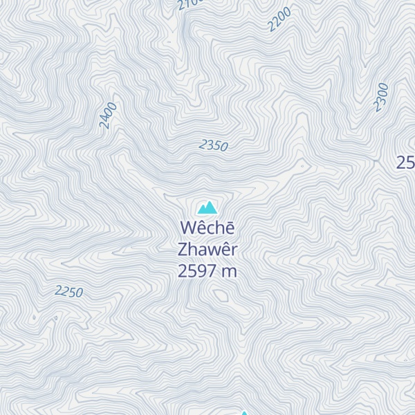 Map of Wêchē Zhawêr