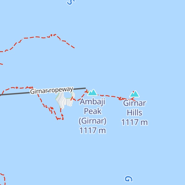 Map of Ambaji Peak (Girnar)