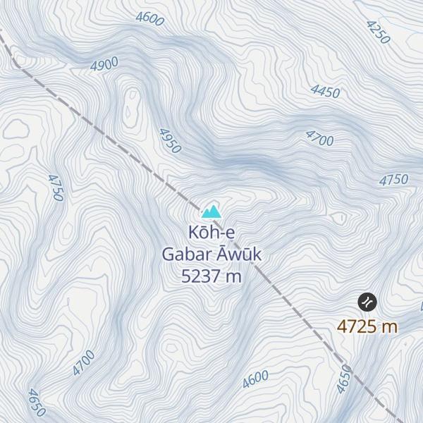 Map of Kōh-e Gabar Āwūk