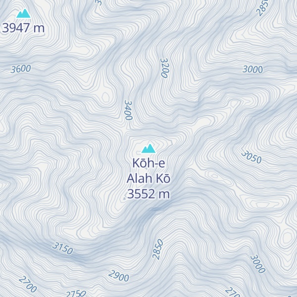 Map of Kōh-e Alah Kō