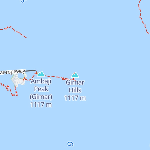 Map of Girnar Hills