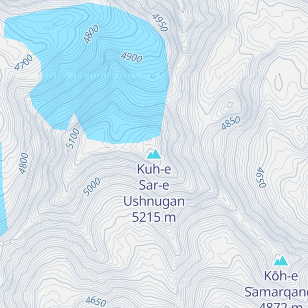 Map of Kuh-e Sar-e Ushnugan