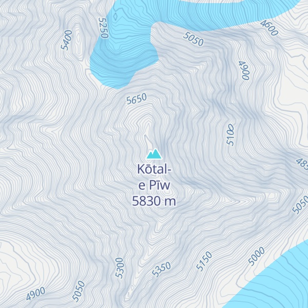 Map of Kōtal-e Pīw