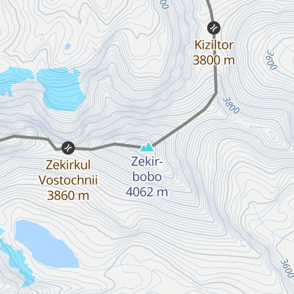 Map of Zekir-bobo