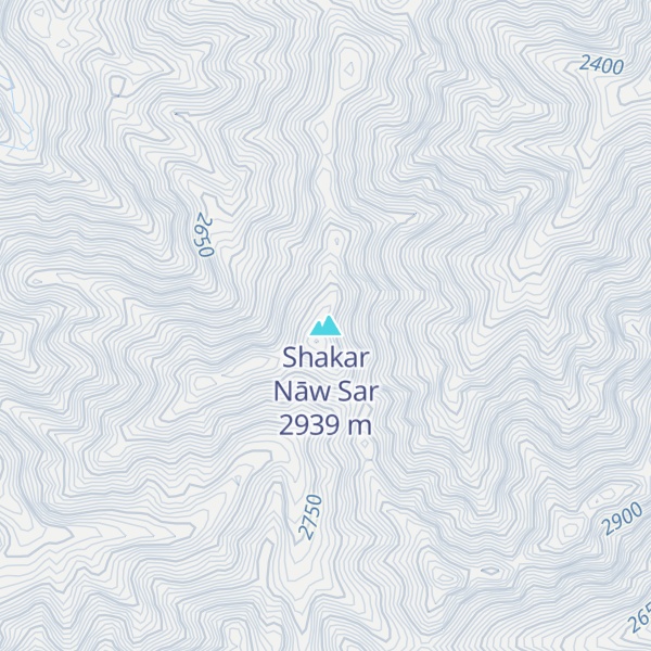 Map of Shakar Nāw Sar