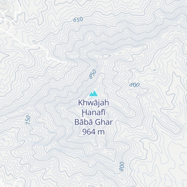 Map of Khwājah Ḩanafī Bābā Ghar